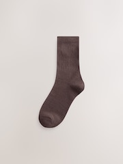 Black/Black/Charcoal Grey/Chocolate Brown - حزمة من 4 جوارب صوف حراري - Image 4 of 7