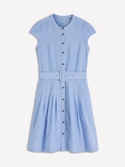 Boden Blue Arabella Short Linen Dress - Image 1 of 1