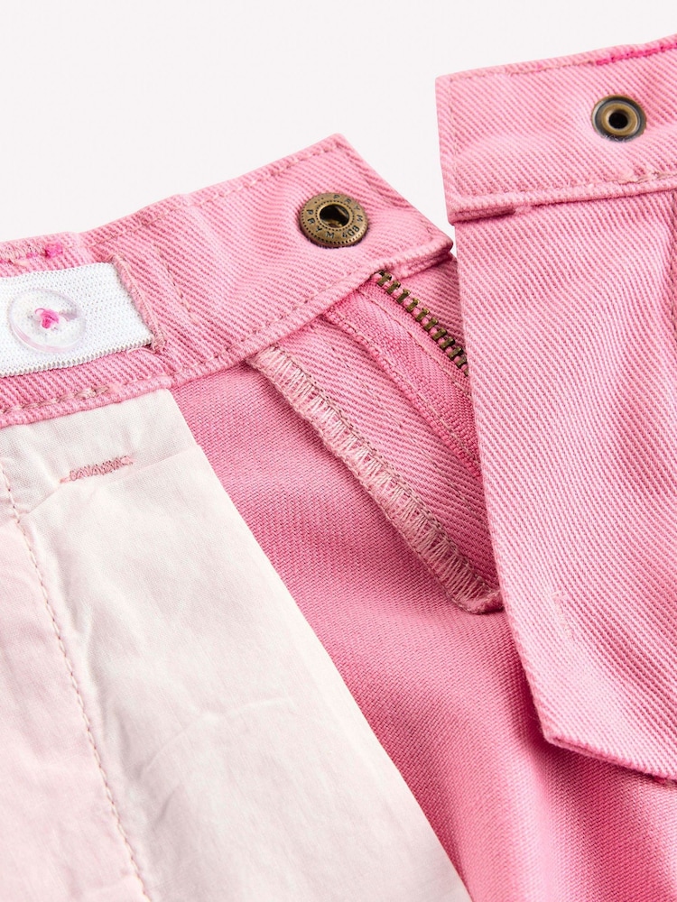 Boden Pink Long Denim Short - Image 4 of 4 Boden Pink Long Denim Short - Image 4 of 4