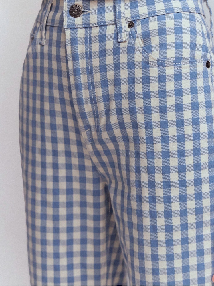 Boden Blue High Rise Straight Jeans - Image 2 of 6 Boden Blue High Rise Straight Jeans - Image 2 of 6