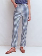 Boden Blue High Rise Straight Jeans - Image 4 of 6