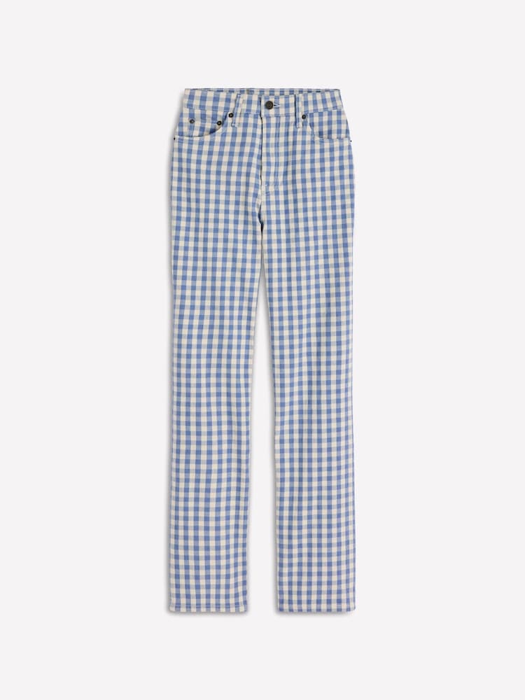 Boden Blue High Rise Straight Jeans - Image 6 of 6 Boden Blue High Rise Straight Jeans - Image 6 of 6
