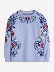 Boden Blue Emi Embroidered Sweatshirt - Image 1 of 1