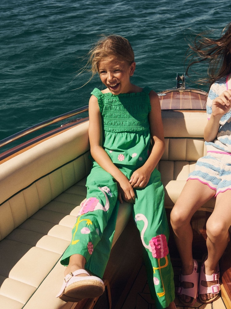 Boden Green Embellished Strappy Top - Image 1 of 4