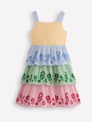 Boden Red Hotchpotch Tiered Dress - Image 1 of 3