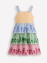 Boden Red Hotchpotch Tiered Dress - Image 2 of 3