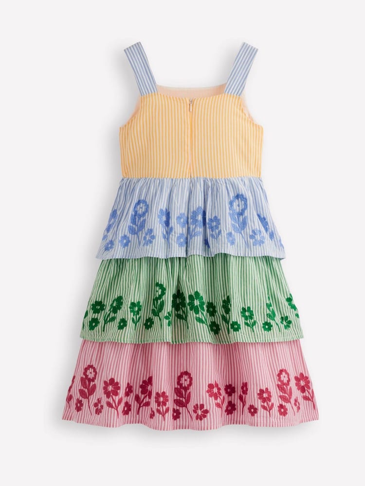Boden Red Hotchpotch Tiered Dress - Image 2 of 3
