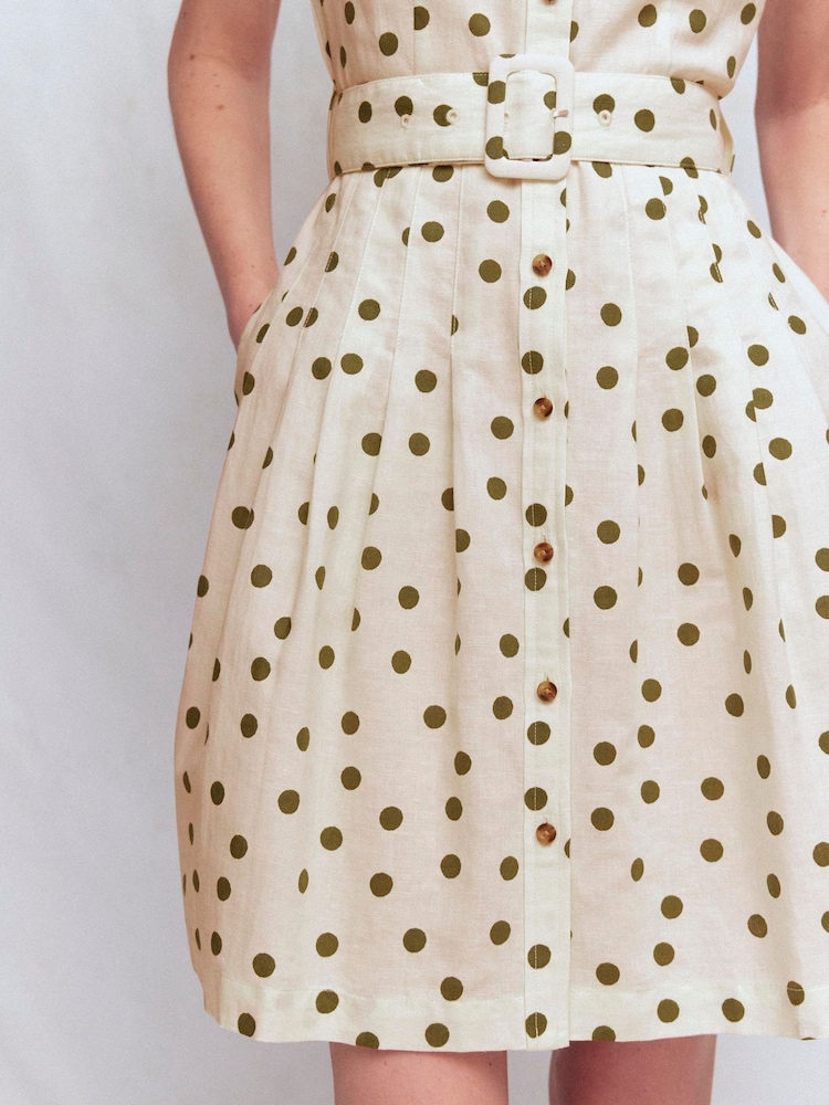 boden kate linen dress Boden Kate Linen Midi Shirt Dressgrenadine, Floret Stem in Pink