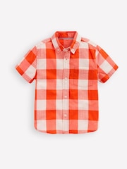 Boden Orange Cotton Gingham Shirt - Image 1 of 3