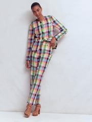 Boden Blue Canonbury Linen Trousers - Image 1 of 5