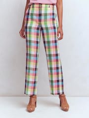 Boden Blue Canonbury Linen Trousers - Image 4 of 5