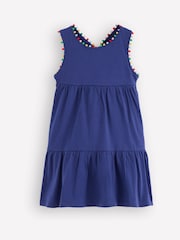 Boden Blue Jersey Cross Back Dress - Image 1 of 3