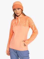 Roxy Peach Pink Sayna Quarter Zip Thermal Fleece - Image 5 of 9