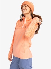 Roxy Peach Pink Sayna Quarter Zip Thermal Fleece - Image 6 of 9