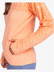 Roxy Peach Pink Sayna Quarter Zip Thermal Fleece - Image 9 of 9