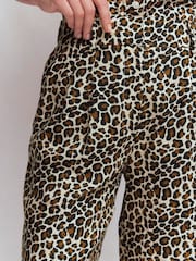 Animal Print - Boden Kensington Linen Shorts - Larawan 2 ng 7