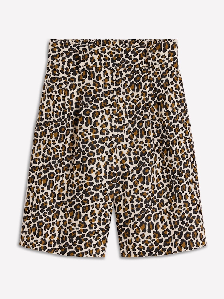 Animal Print - Boden Kensington Linen Shorts - Larawan 7 ng 7