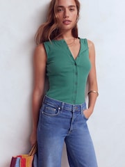 Boden Evie Button Through Rib Vest - სურათი 1 6-დან