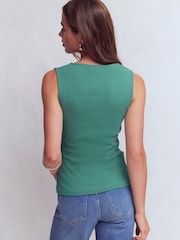 Boden Evie Button Through Rib Vest - სურათი 3 6-დან