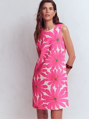 Boden Pink Linen A-line Shift Dress - Image 1 of 5