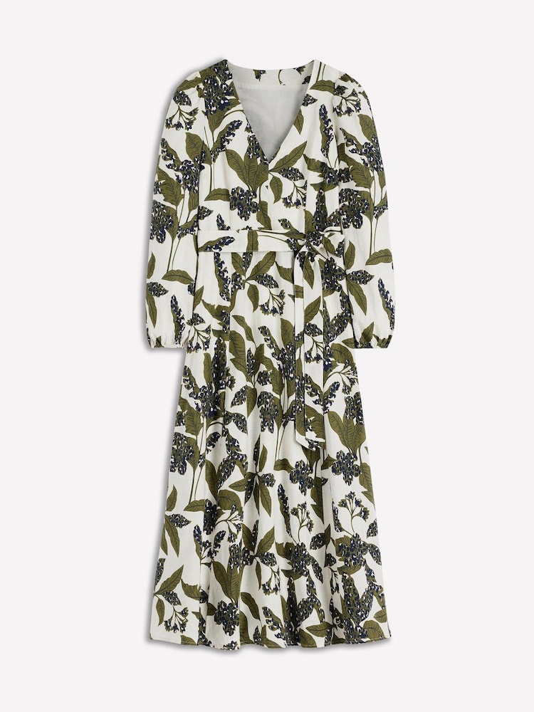 Boden Green Florence Linen Blend Dress - Image 6 of 6