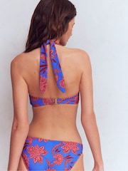 Boden Blue Kythira Ruched Bikini Top - Image 3 of 5