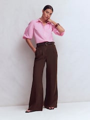 Boden Brown Kensington Linen Trousers - Image 1 of 6
