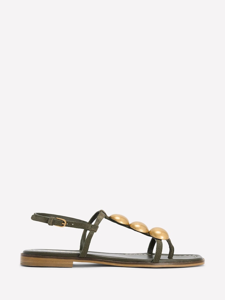 Boden Green Disc Flat Sandals - Image 2 of 5