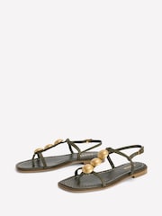 Boden Green Disc Flat Sandals - Image 3 of 5