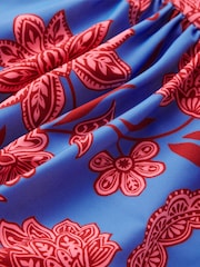 Boden Blue Kythira Ruched Bikini Bottom - Image 2 of 2