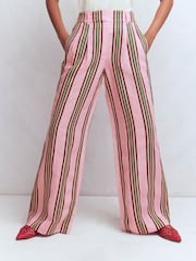 Boden Pink Kensington Linen Trousers - Image 4 of 7