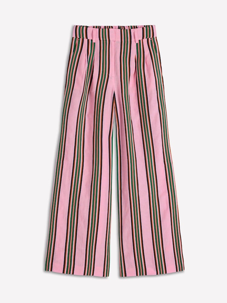 Boden Pink Kensington Linen Trousers - Image 7 of 7