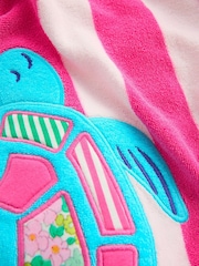 Boden Pink Fun Romie Towelling Zip-Up Cover-Up - Image 3 of 3