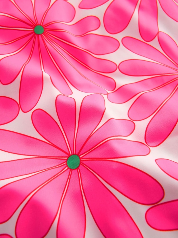 Roz - Costum de baie cu imprimeu și spate încrucișat Boden - Imaginea 3 din 3