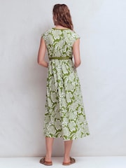 Boden Green Heidi Ruched Rope Jersey Dress - Image 3 of 6