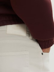 River Island Cream Straight Fit Tinted Jeans - Image 4 of 4