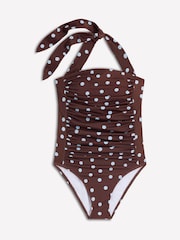 Boden Brown Kythira Ruched Swimsuit - Image 2 of 3
