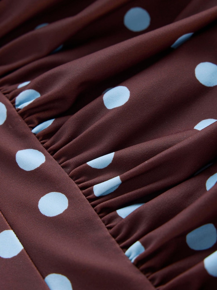 Boden Brown Kythira Ruched Swimsuit - Image 3 of 3