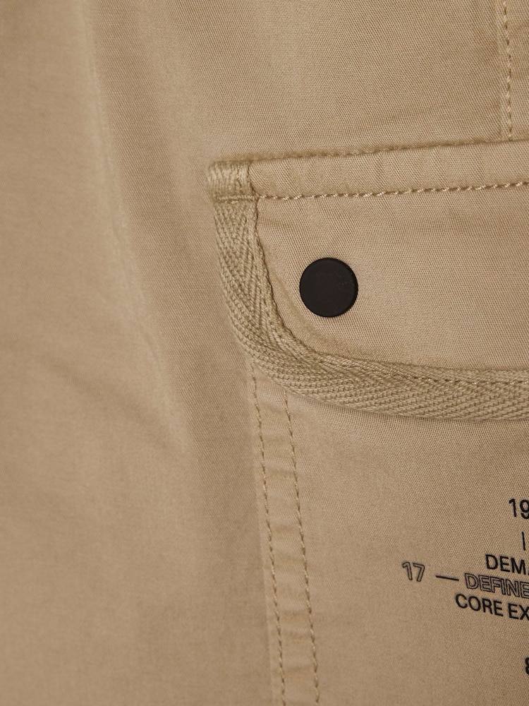 River Island Regular Fit Twill Cargo Shorts - Imagen 4 de 4