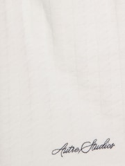 River Island White Slim Fit Polo Shirt & Short Set - Image 5 of 5