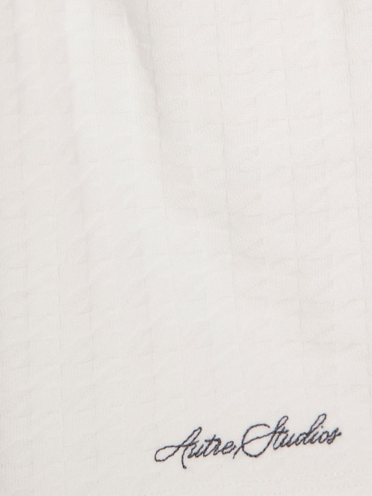 River Island White Slim Fit Polo Shirt & Short Set - Image 5 of 5 River Island White Slim Fit Polo Shirt & Short Set - Image 5 of 5