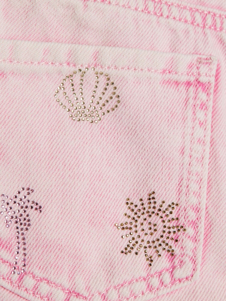 Rosa y palmeras - River Island Hotfix Shorts - Imagen 4 de 4