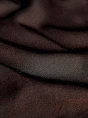 AIYLA Chocolate Brown Swiss Designed Embroidered  Silk Camisole - Image 10 of 10