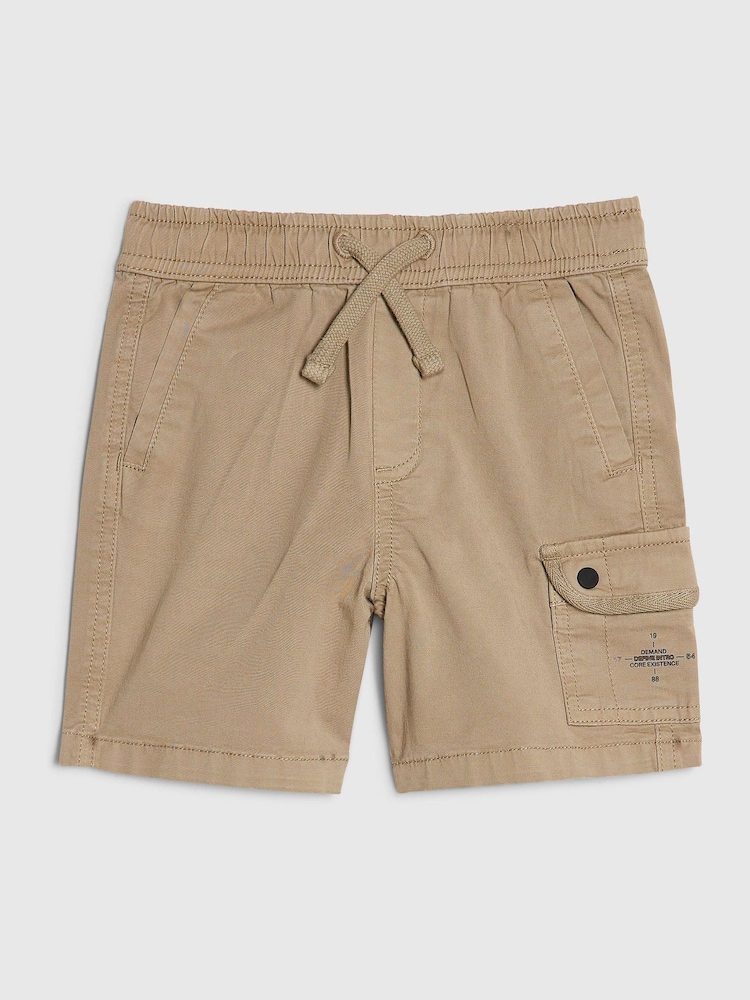 River Island Natural Regular Fit Twill Cargo Shorts - Image 1 of 4