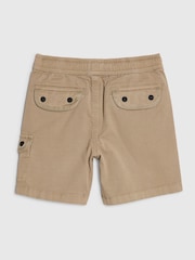 River Island Natural Regular Fit Twill Cargo Shorts - Image 2 of 4