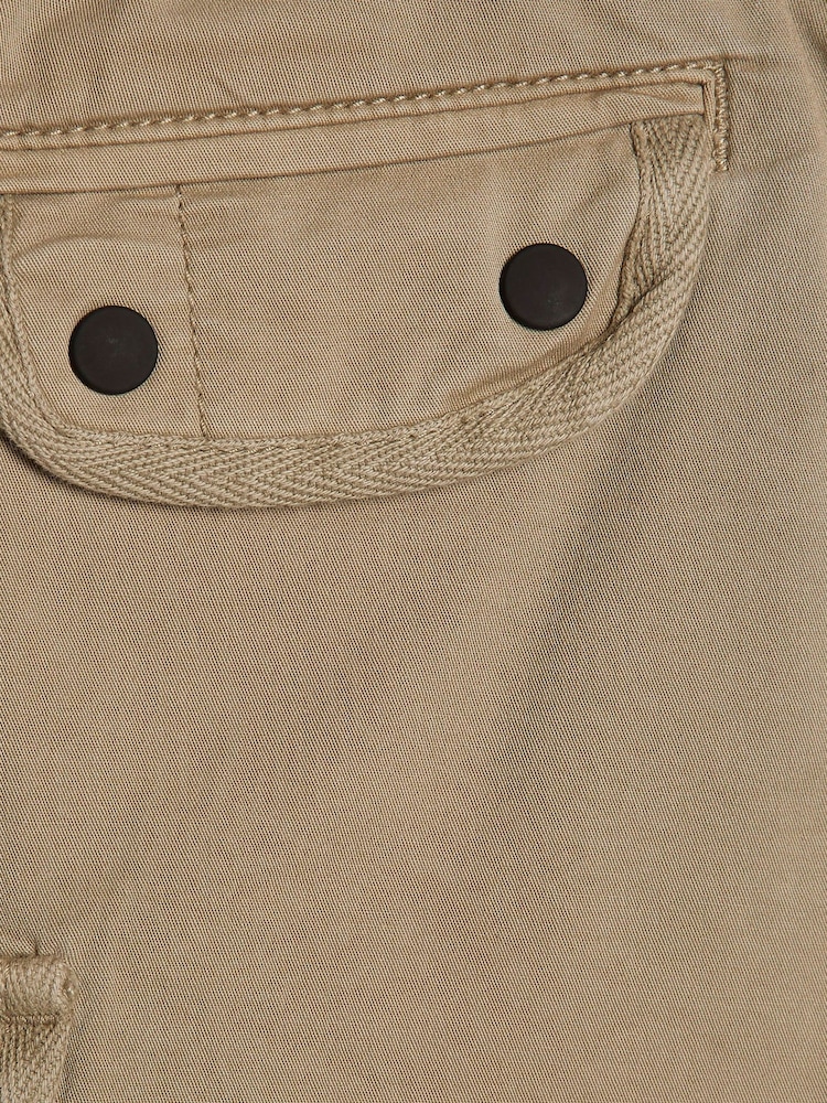 River Island Natural Regular Fit Twill Cargo Shorts - Image 4 of 4