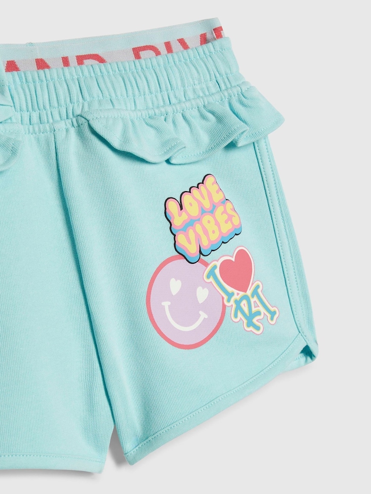 River Island Blue Iconic Vibes T-Shirt & Shorts Set - Image 5 of 5 River Island Blue Iconic Vibes T-Shirt & Shorts Set - Image 5 of 5