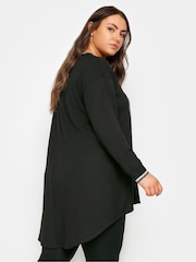 Yours Curve New York Glitter Slogan Print Sweatshirt - Imagem 6 de 6