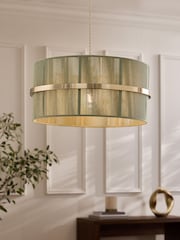 Sage Green Helmdon String Easy Fit Large Light Shade - Image 1 of 5