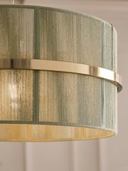 Sage Green Helmdon String Easy Fit Large Light Shade - Image 3 of 5